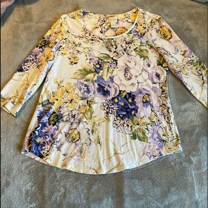 Chico’s Floral Print Top